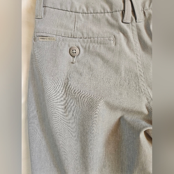 Quiksilver Boys Gray Dry Flight Amphibian Buttoned Chino Shorts Size 24/8 - Picture 12 of 12